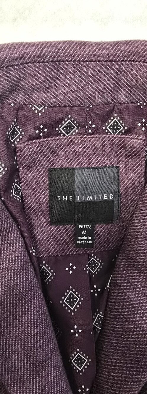 The Limited Plum Single-Button Tailored Blazer Petite M - Picture 5 of 8